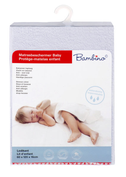 PETITE&MARS - Matrasbeschermer AERODRY 120x60 cm ademend wit PETITE&MARS - Matrasbeschermer AERODRY 120x60 cm ademend wit